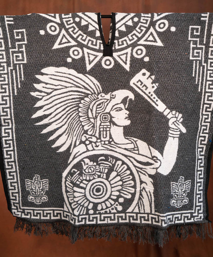Aztec Super Warm Poncho - Tradicion Mexicana