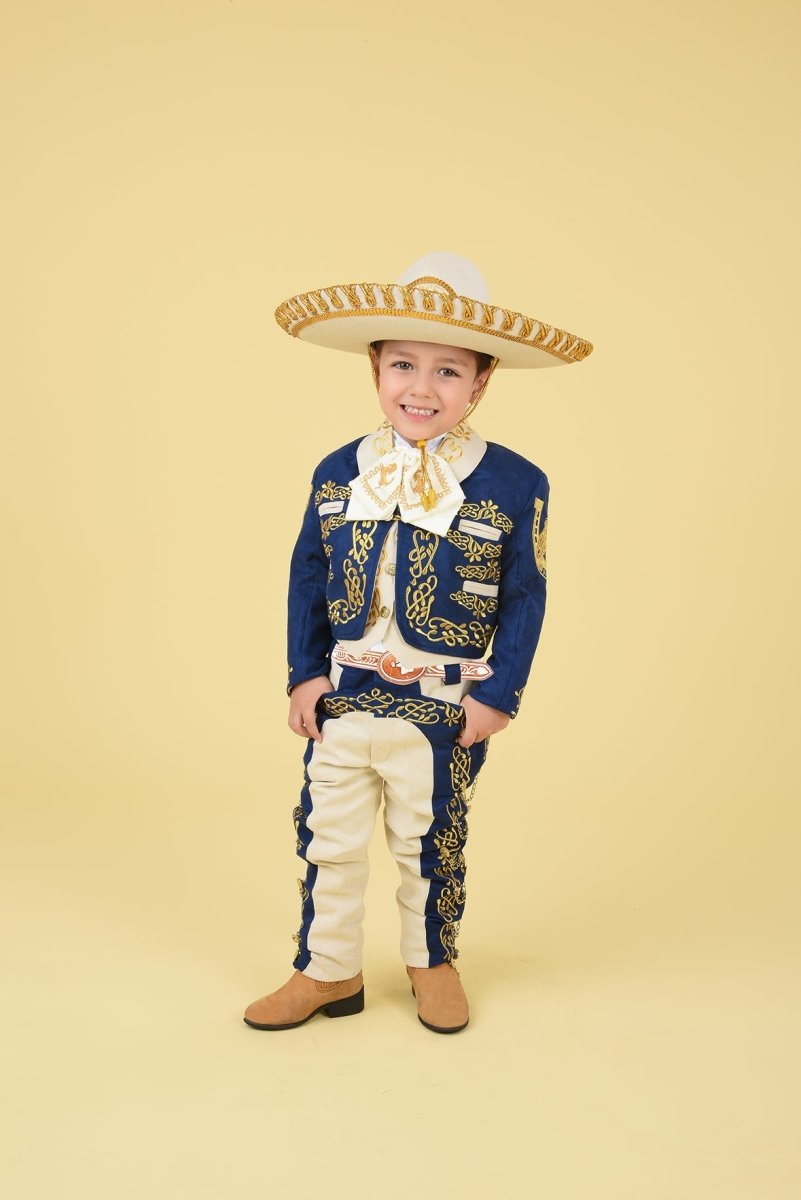 Kids Gala Charro Suit (7 piece set) - Tradicion Mexicana