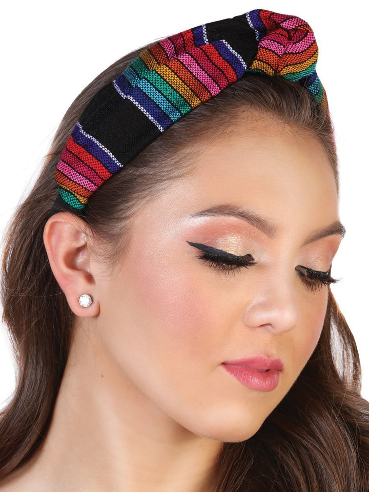 Ladies Knotted Cambaya Turban Headband - Tradicion Mexicana
