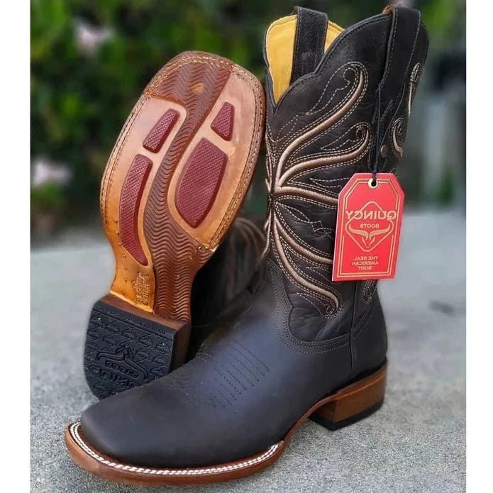 Men's Leather Rodeo Boot - Tradicion Mexicana