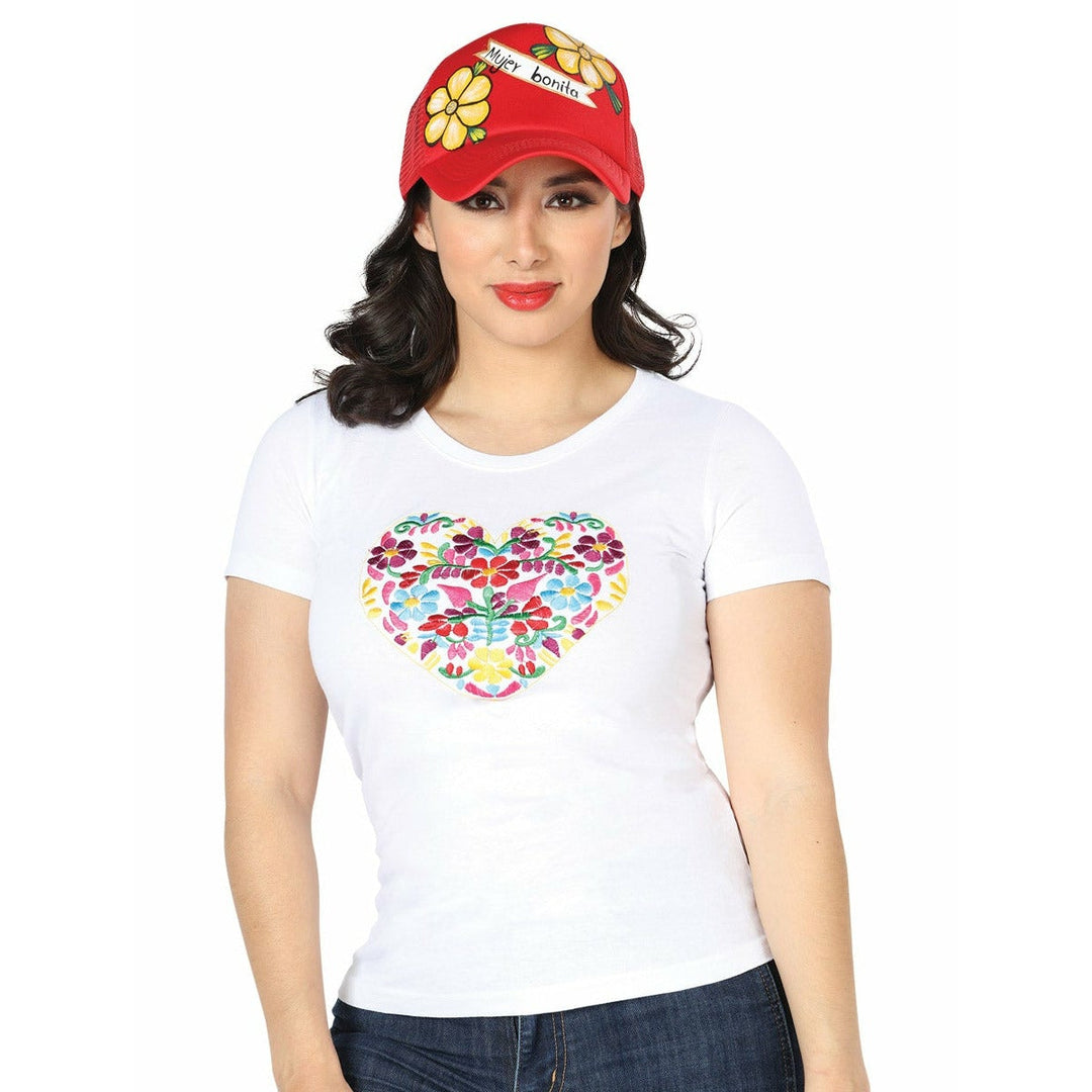 Mexican Embroidered Shirt - Corazon - Tradicion Mexicana