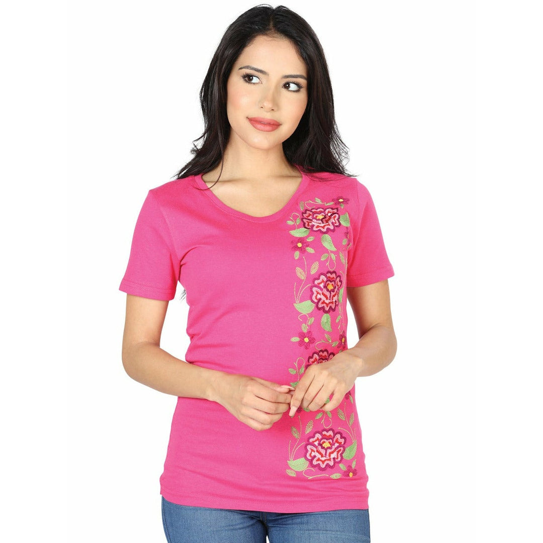 Mexican Embroidered Shirt - Rosas - Tradicion Mexicana