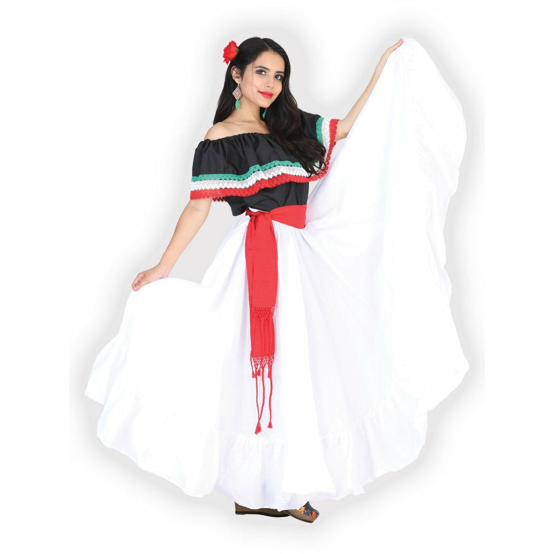 Mexican Folklorico Falda De Ensayo - Practice Skirt - Tradicion Mexicana