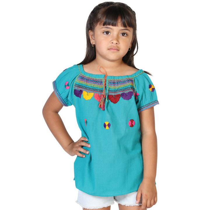 Mexican Girls Artesanal Shirt - Chamula - Tradicion Mexicana