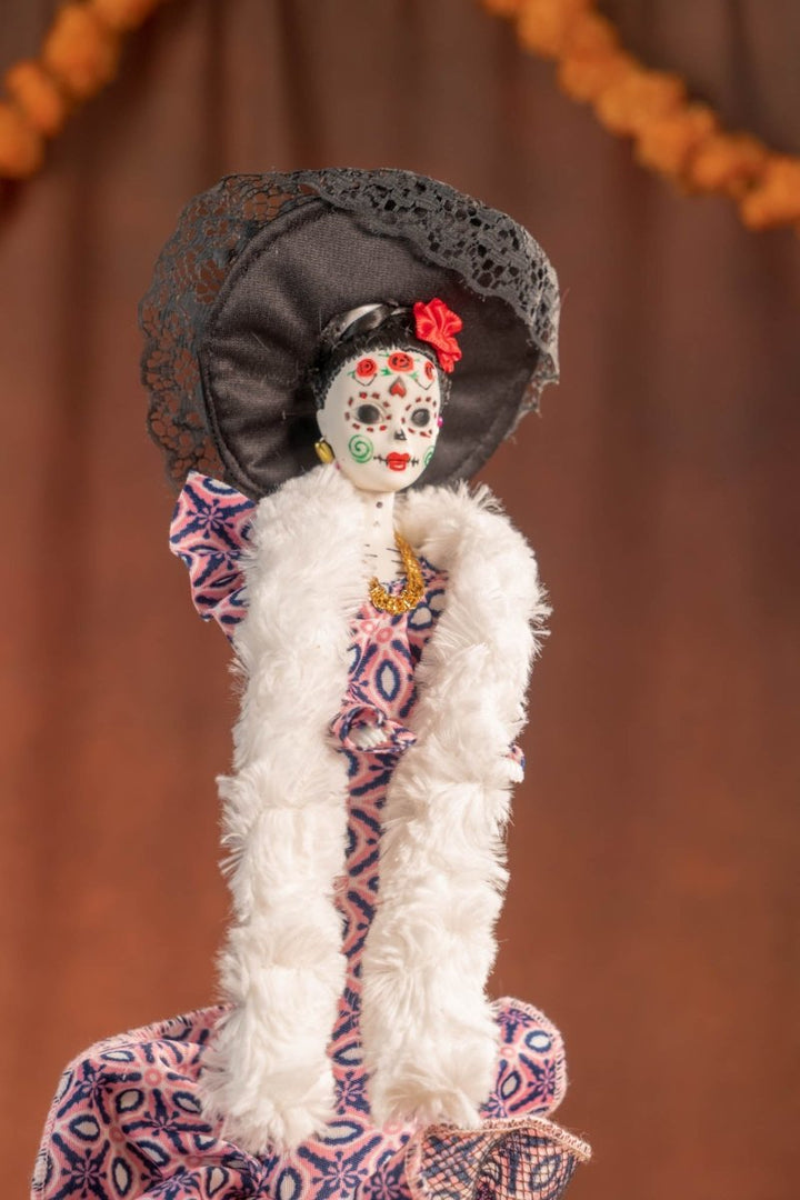 Mexican Handmade Catrina Dia de los Muertos Doll - Tradicion Mexicana