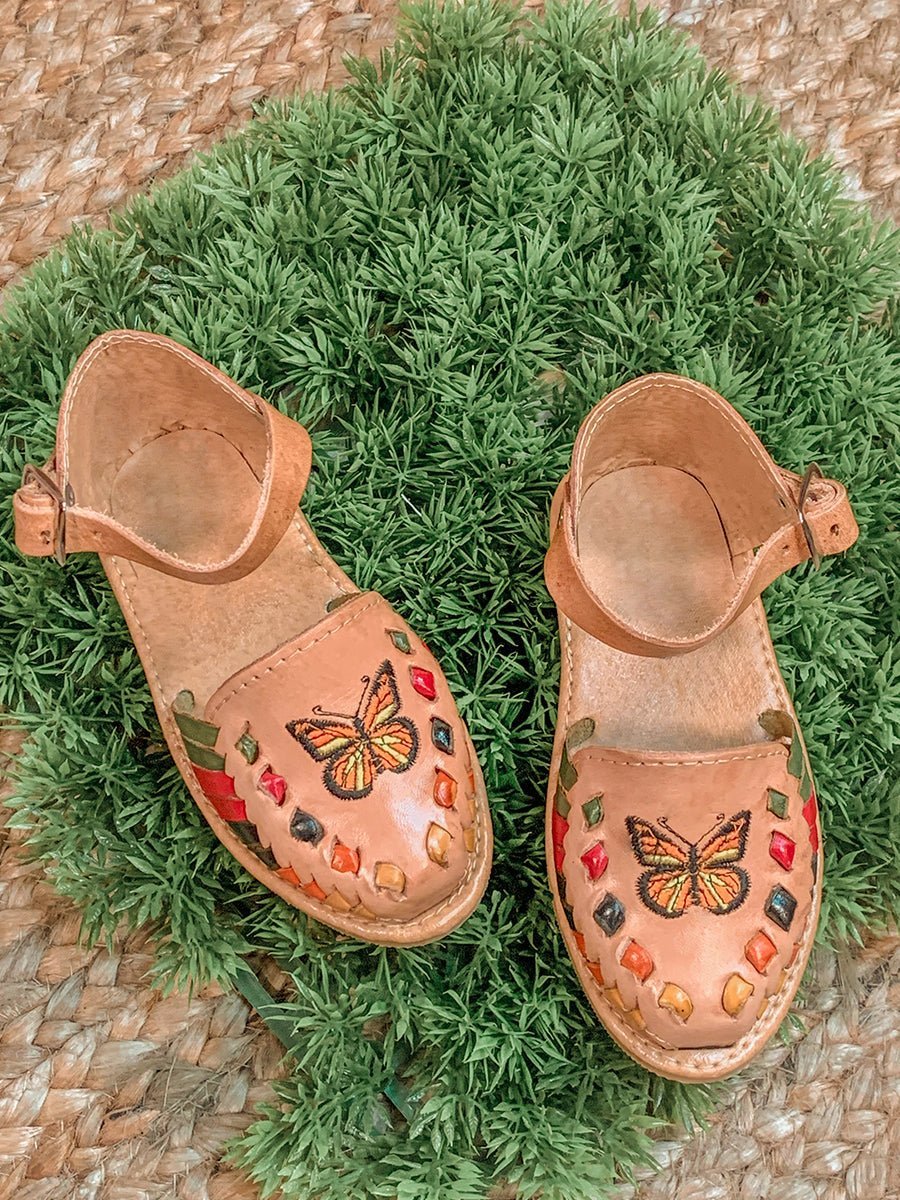Mexican Handmade Little girls sandal - Tradicion Mexicana