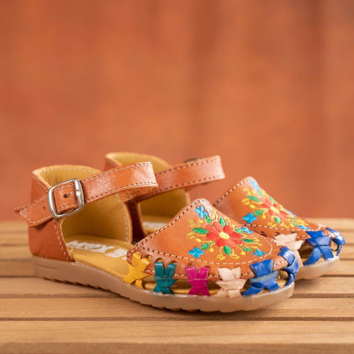Mexican Handmade little girls shoes - Tradicion Mexicana