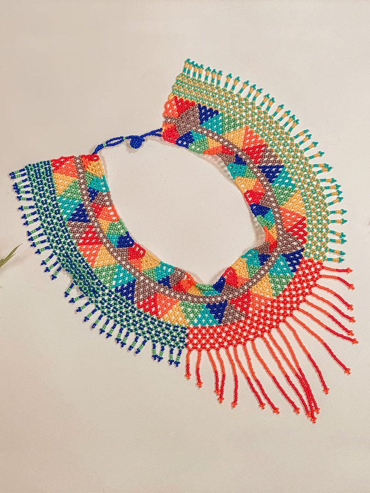 Mexican Handmade Necklace de Chaquira - Tradicion Mexicana