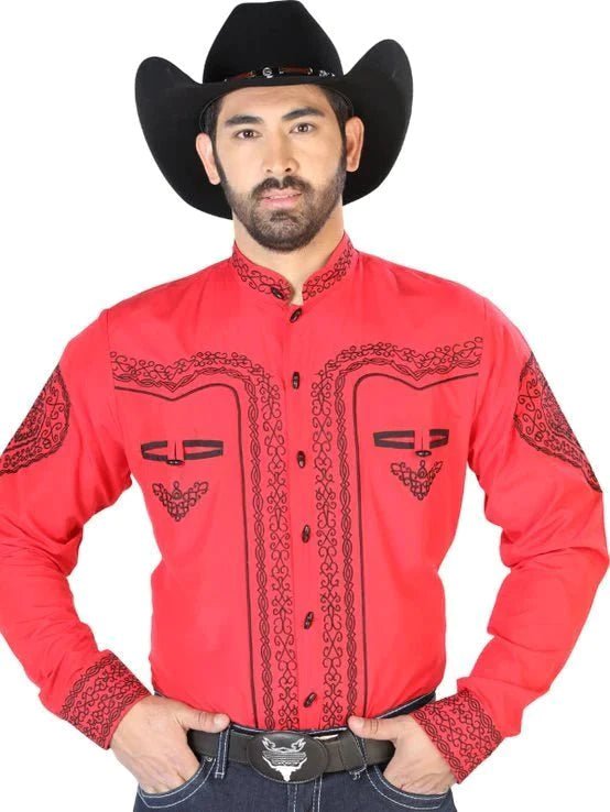 Premium Embroidered Camisa Charra - Tradicion Mexicana