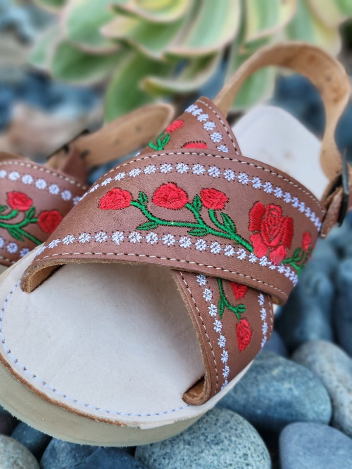 Sandalia Bordado para Dama - Tradicion Mexicana