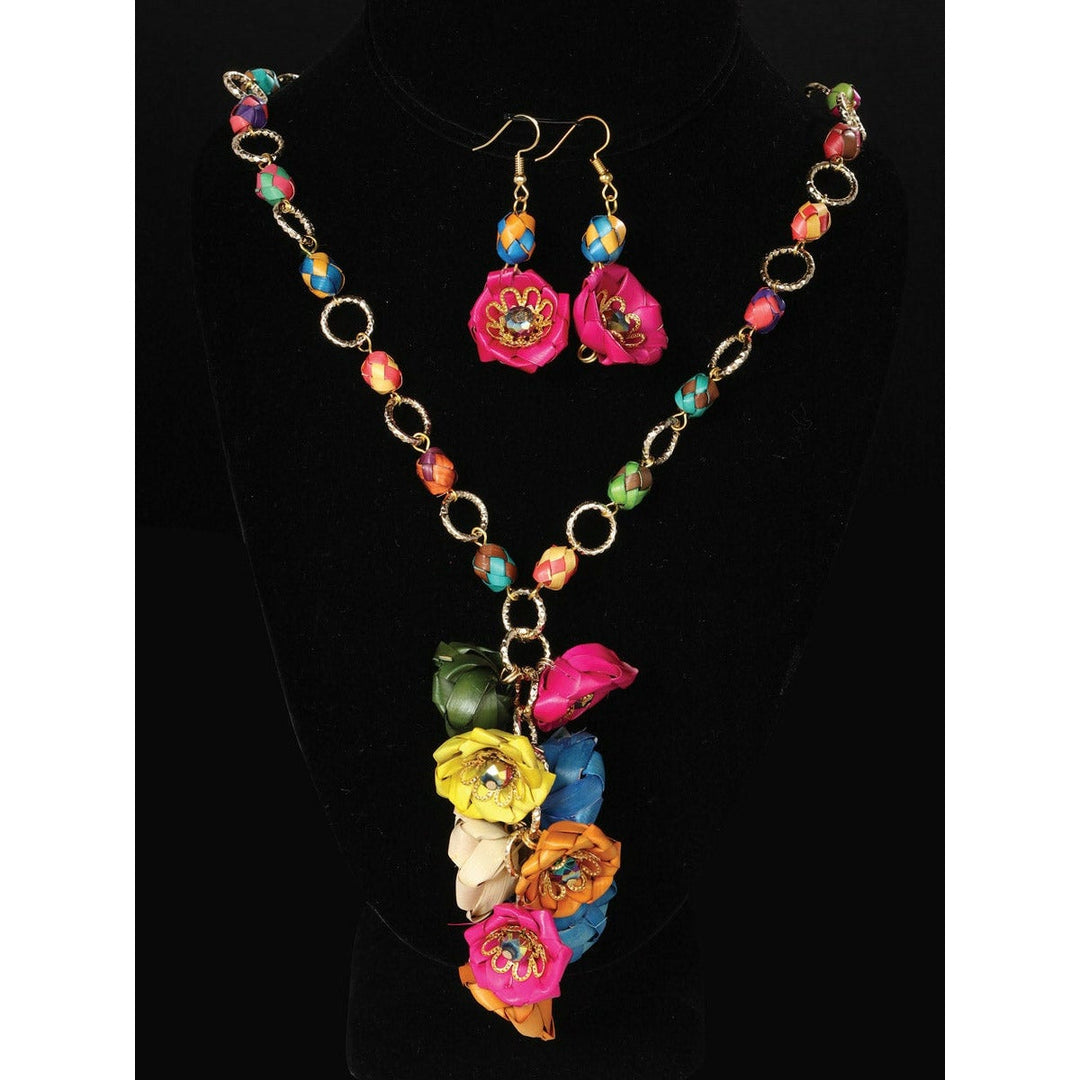 Set Artesanal Necklace and Earrings - Tradicion Mexicana