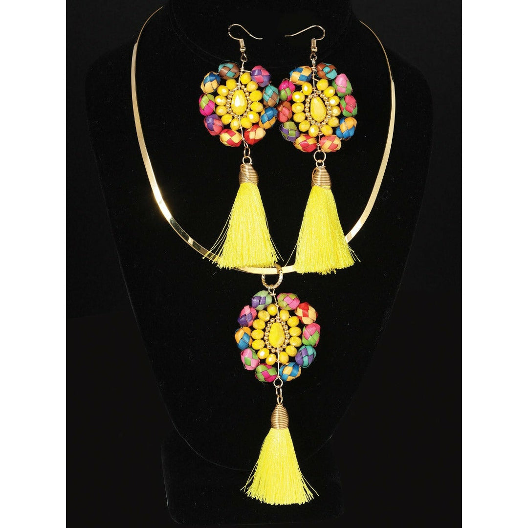 Set Artesanal Necklace and Earrings - Tradicion Mexicana