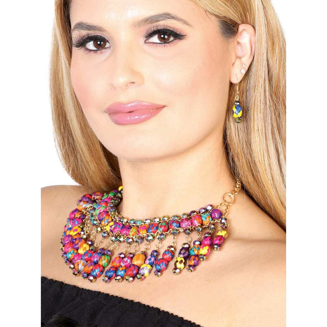 Set Artesanal Necklace-Earrings - Tradicion Mexicana