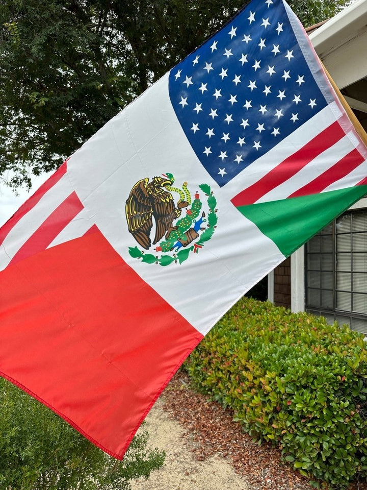 Two Nations, One Flag : Celebrate the Unity of Mexico and USA - Tradicion Mexicana