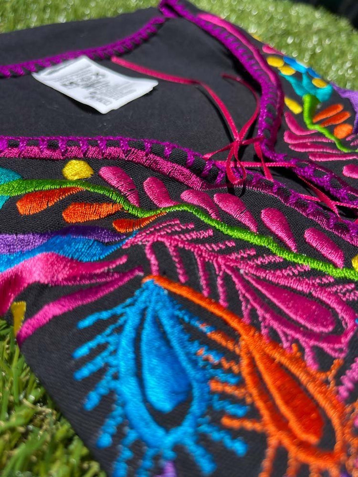 Vestido Kimono Artesanal Pavo - Tradicion Mexicana