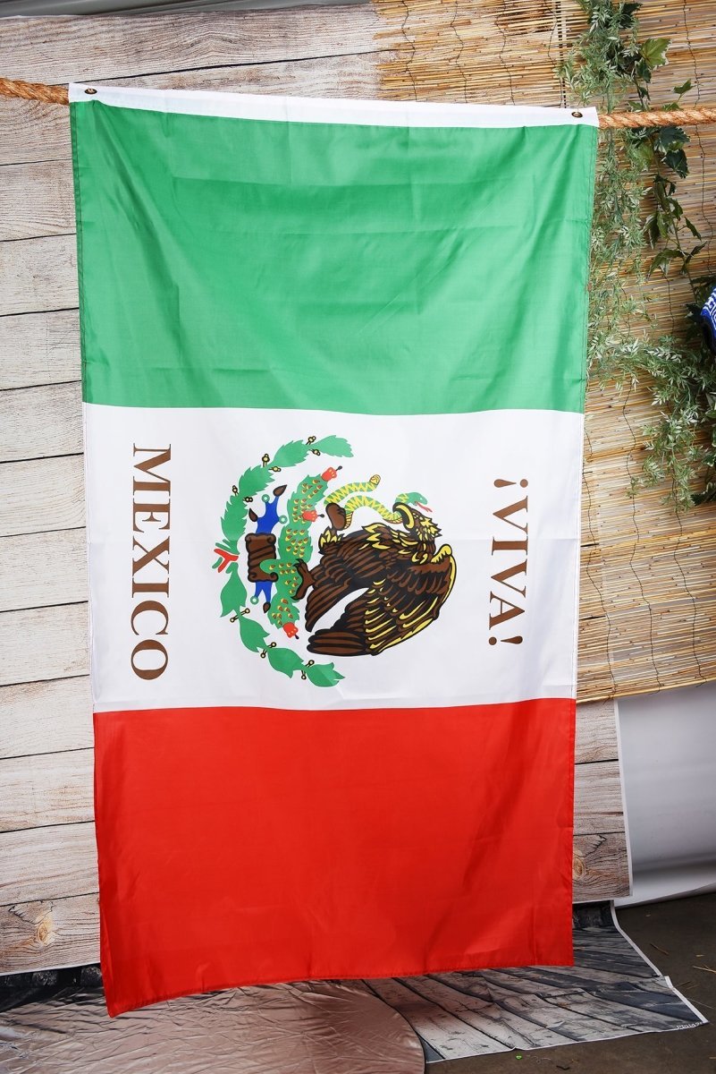 VIVA MEXICO flag - Tradicion Mexicana