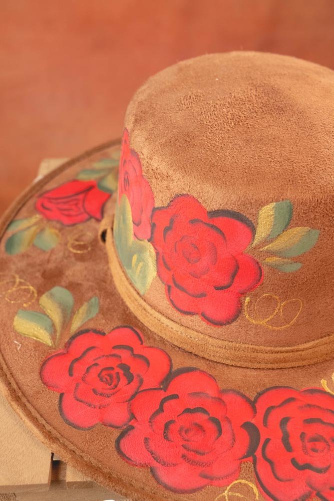 Women Hand Painted Mexican Sombrero - Tradicion Mexicana
