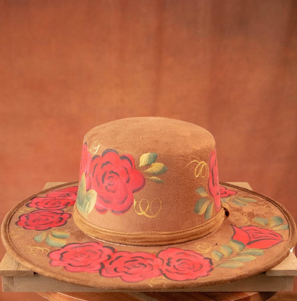 Women Hand Painted Mexican Sombrero - Tradicion Mexicana