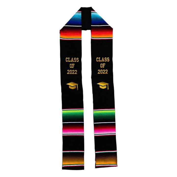 2024 Cultural Pride: Mexican Embroidered Zarape Graduation Stole - Tradicion Mexicana