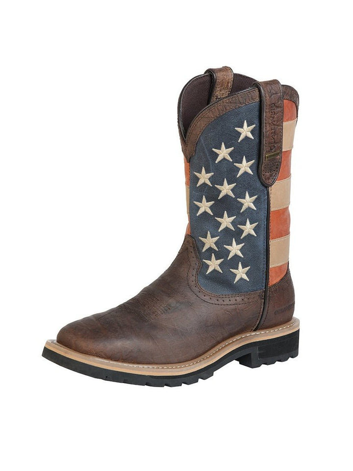 American Flag Bota Rodeo Work Boot (Waterproof) - Tradicion Mexicana