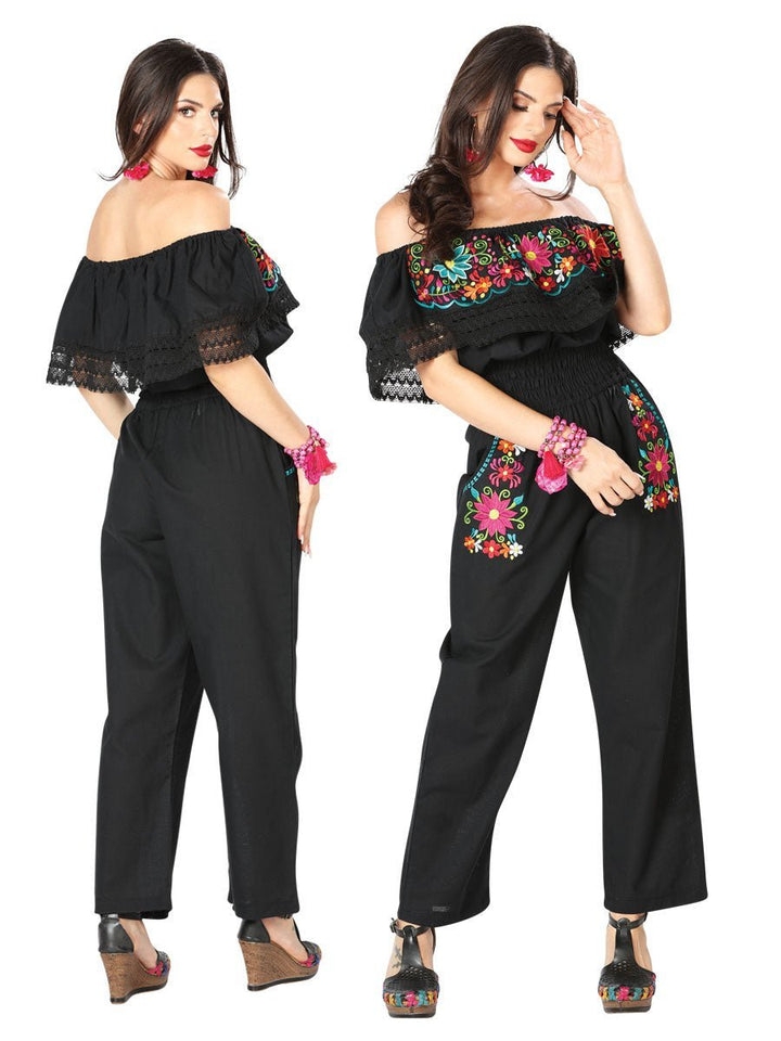 Artesanal Palazzo Jumpsuit - Tradicion Mexicana