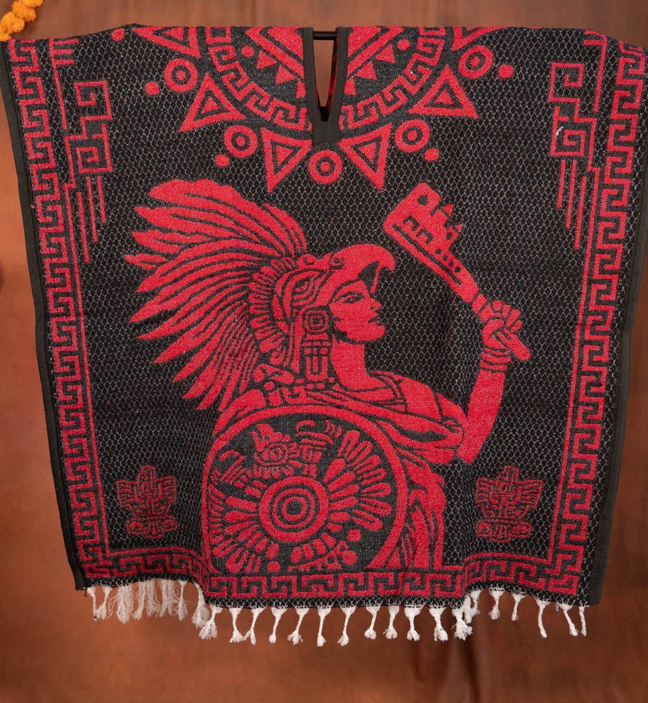 Aztec Super Warm Poncho - Tradicion Mexicana