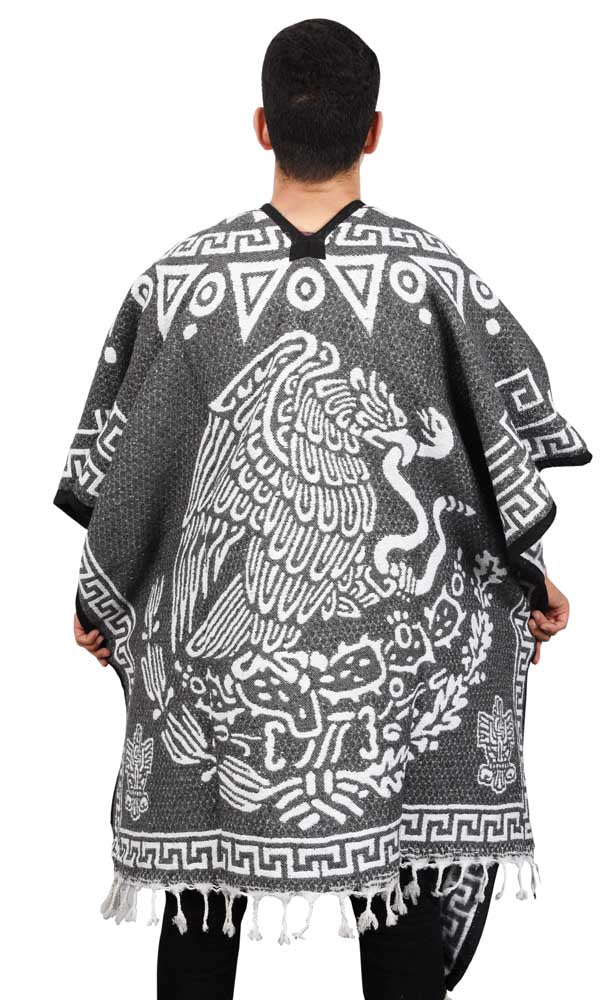 Aztec Super Warm Poncho - Tradicion Mexicana