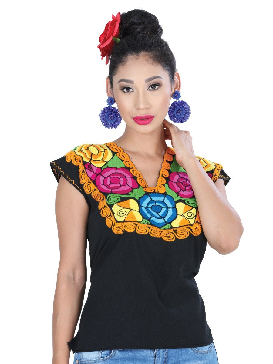 Blusa Artesanal - Flores - Tradicion Mexicana