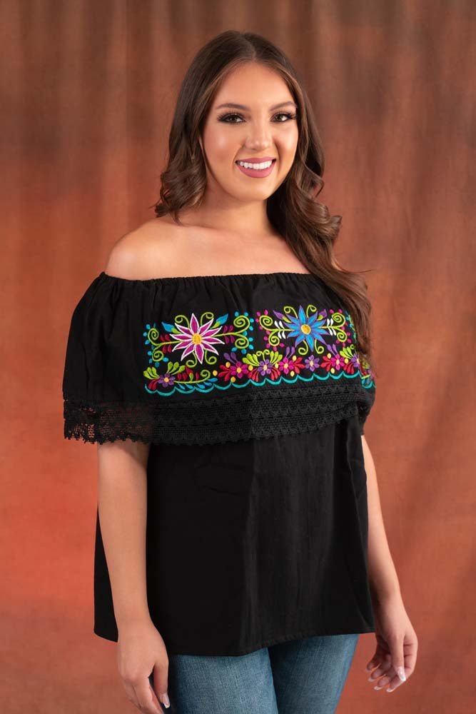 Blusa Artesanal Off the Shoulder - Tradicion Mexicana