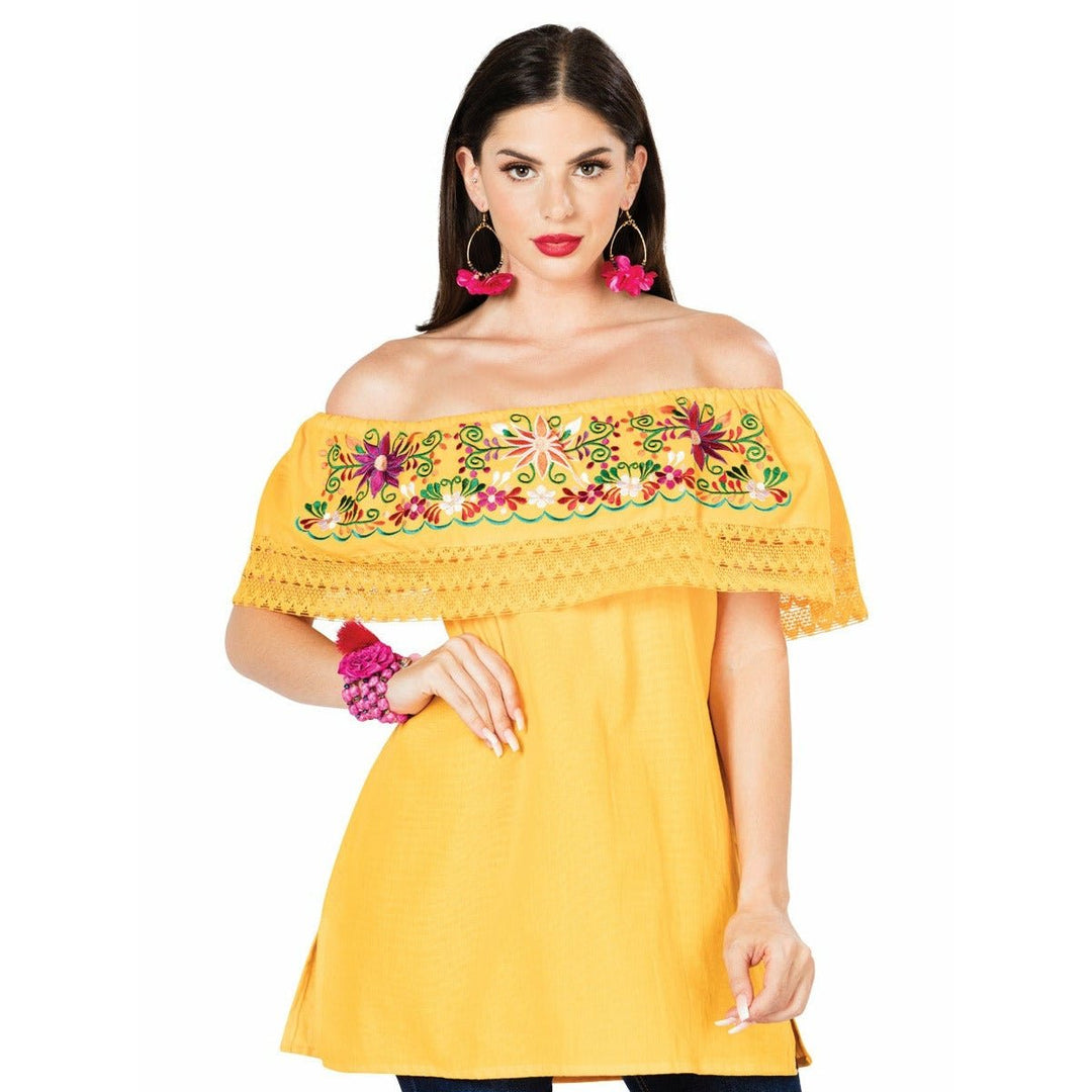 Blusa Artesanal Off the Shoulder - Tradicion Mexicana