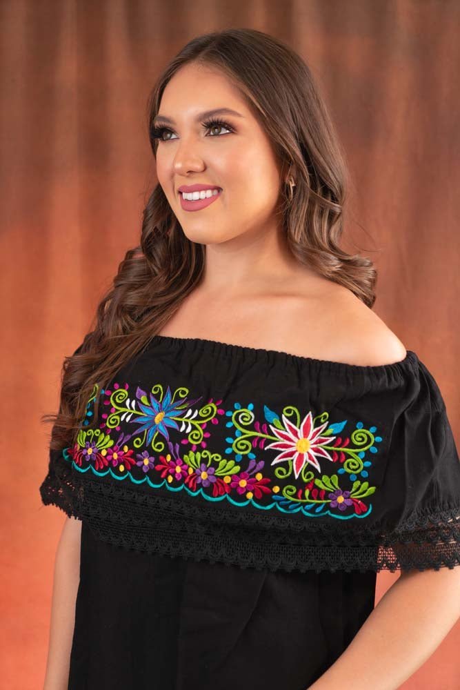 Blusa Artesanal Off the Shoulder - Tradicion Mexicana