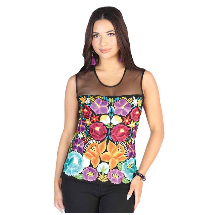 Blusa Bordada Artesanal - Tradicion Mexicana