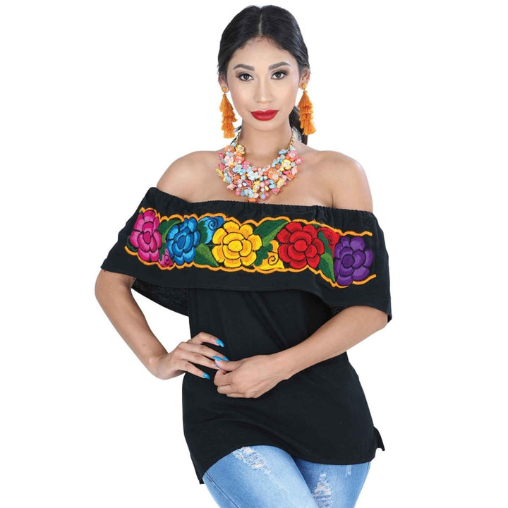 Blusa Bordada Artesanal - Tradicion Mexicana