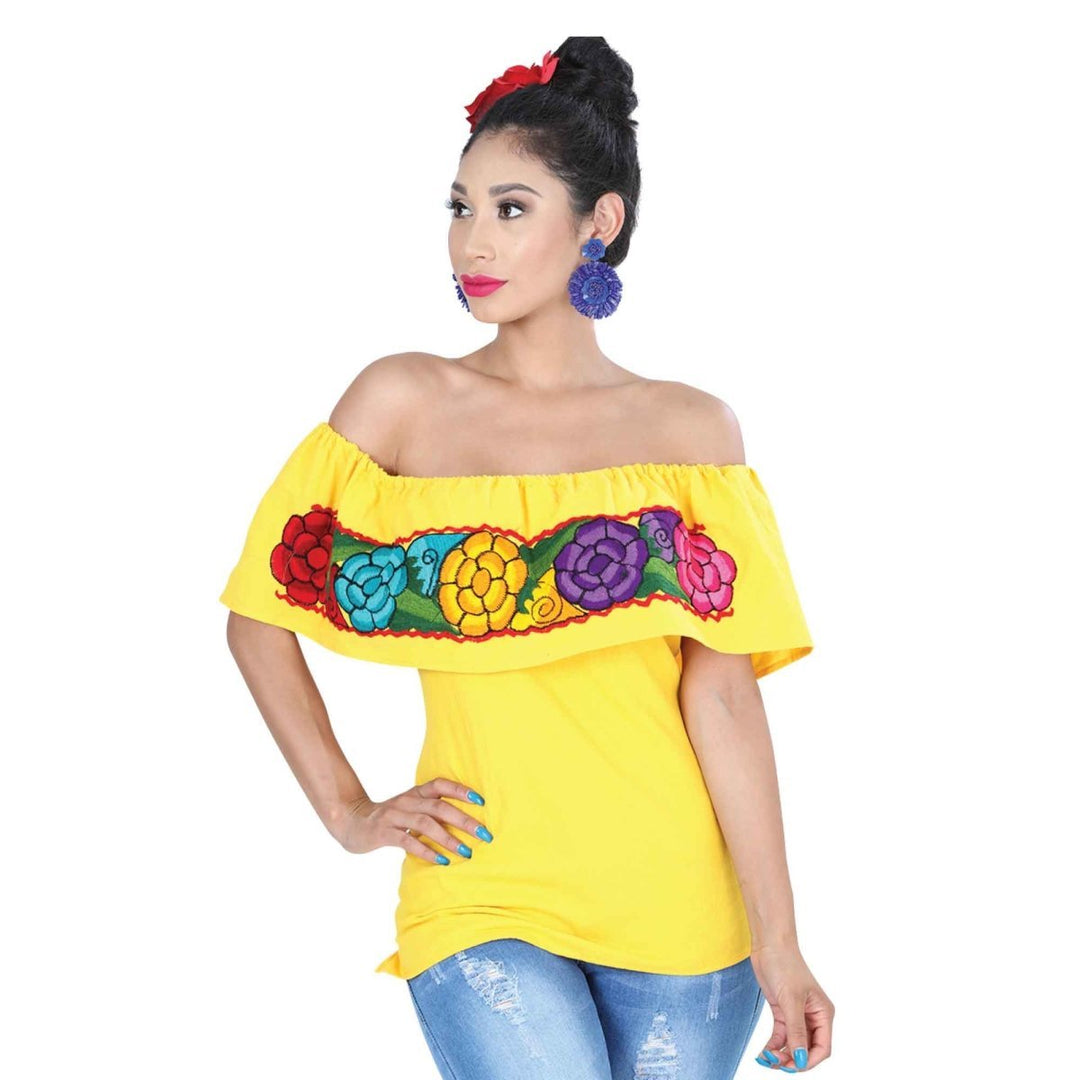 Blusa Bordada Artesanal - Tradicion Mexicana