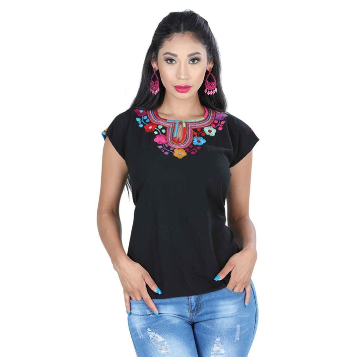 Blusa Bordada Artesanal - Tradicion Mexicana