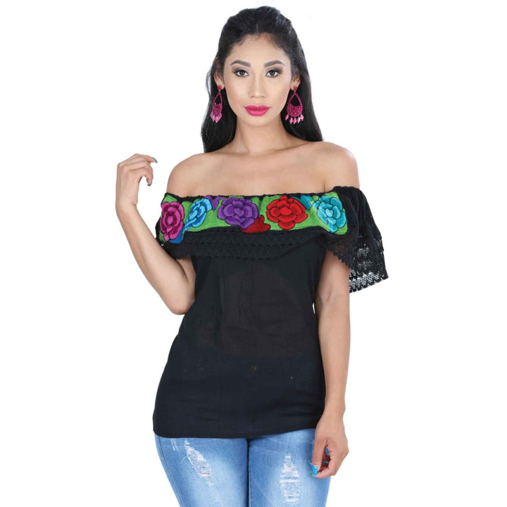 Blusa Bordada Artesanal - Tradicion Mexicana