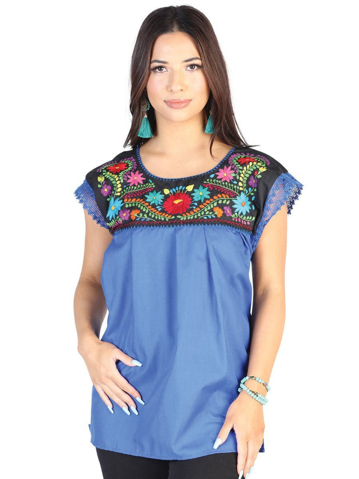 Blusa Bordada Artesanal - Tradicion Mexicana