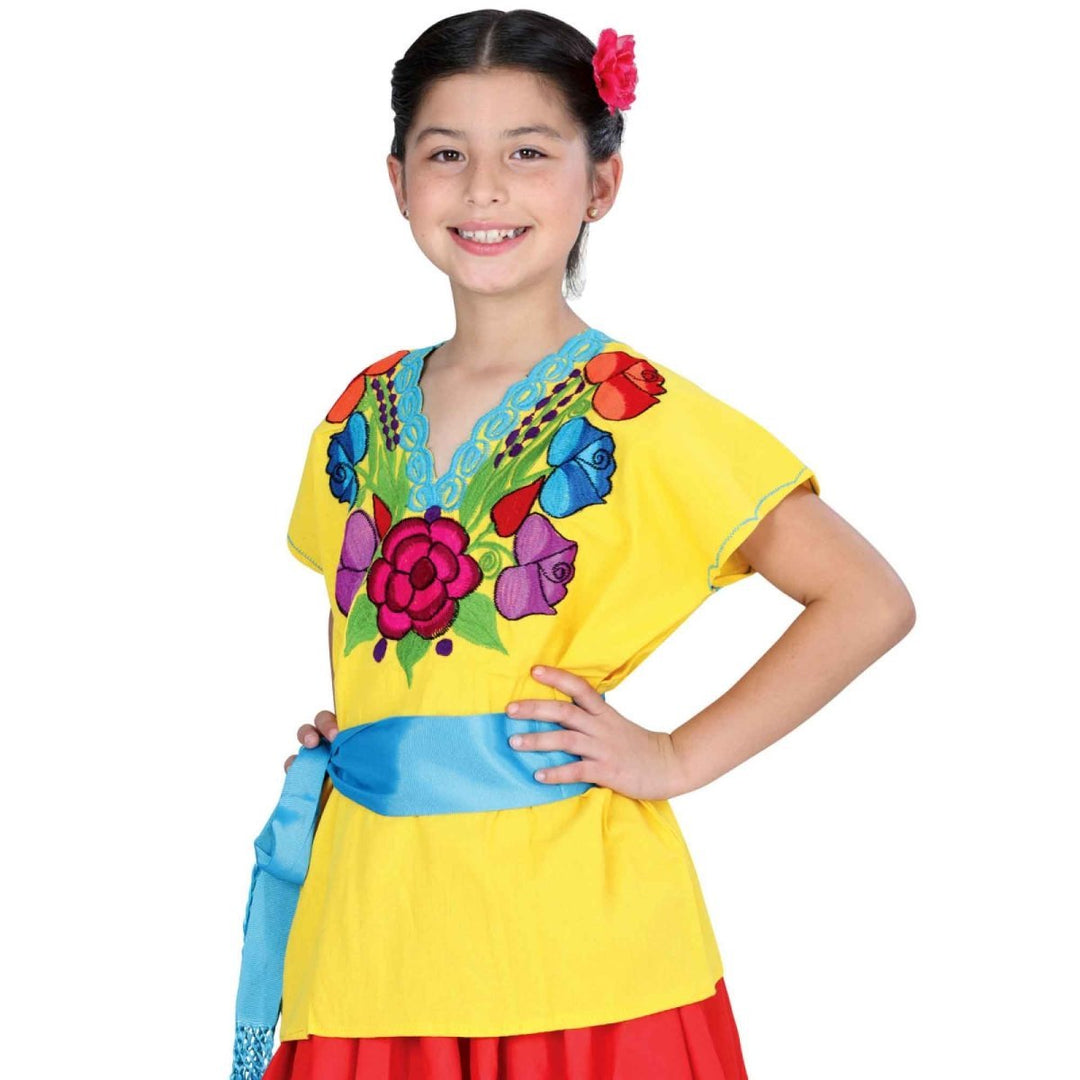 Blusa Bordada de Niña - Zinacantan - Tradicion Mexicana