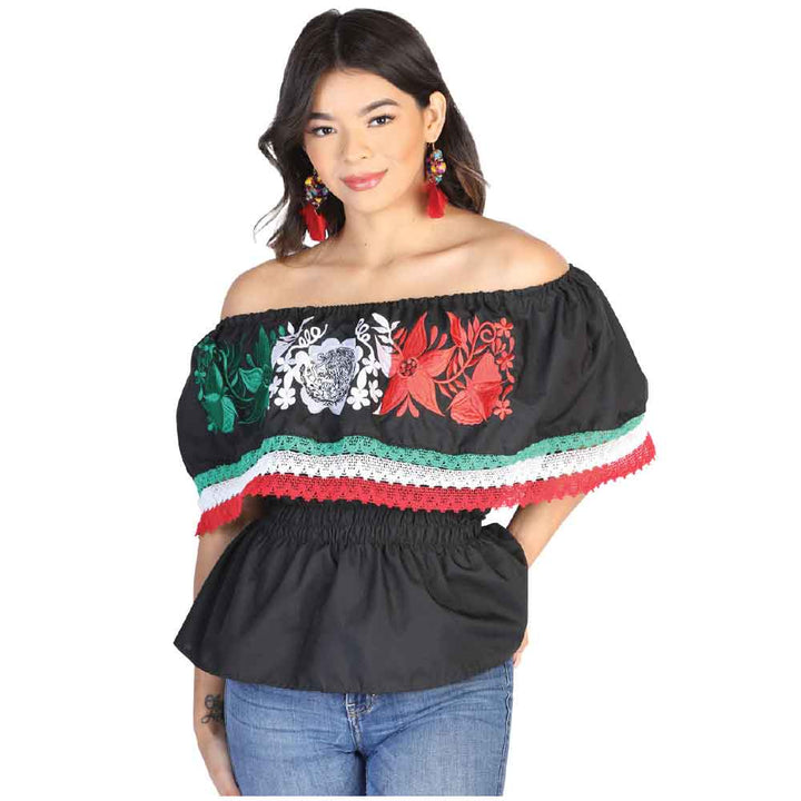 Blusa Campesina Olan Aguila - Tradicion Mexicana