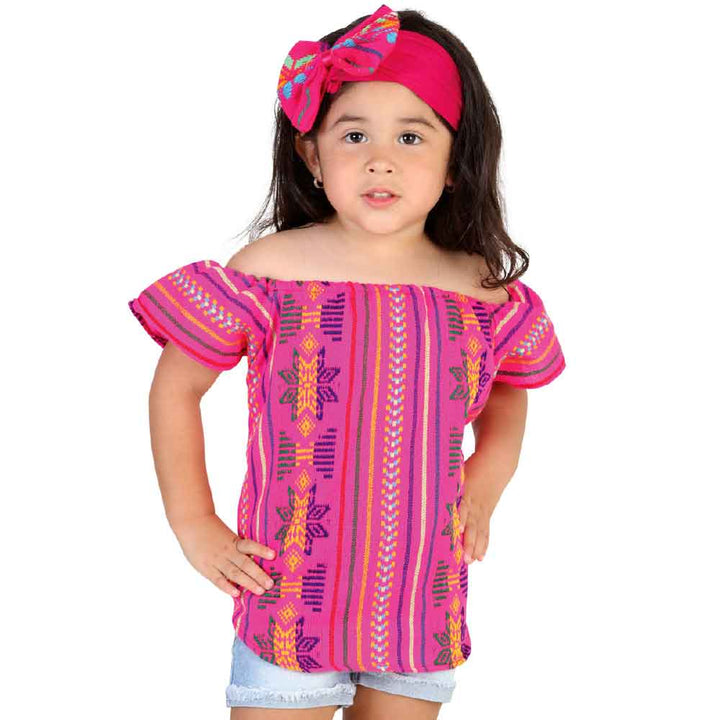 Blusa de Cambaya para Niña - Tradicion Mexicana