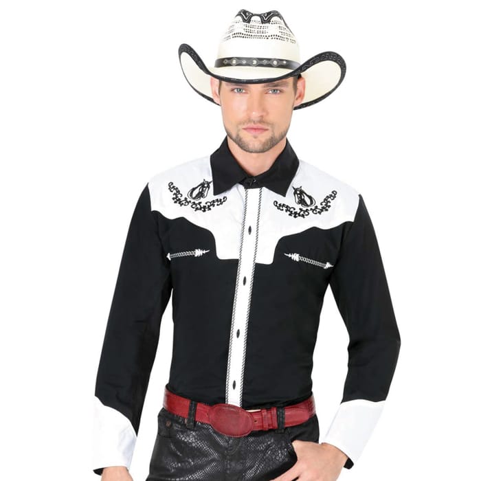 Camisa Charra Con Cuello – CABALLOS - Tradicion Mexicana