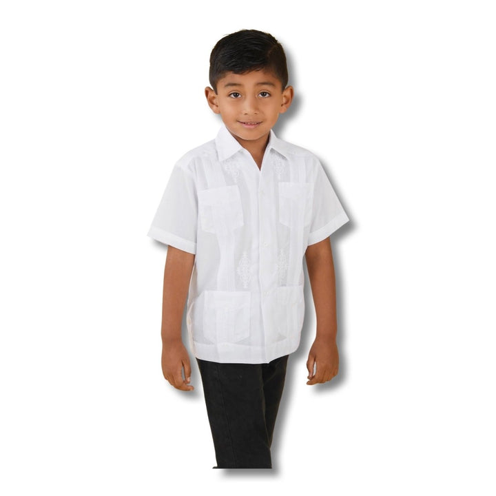 Classic Guayabera de Niño - Tradicion Mexicana