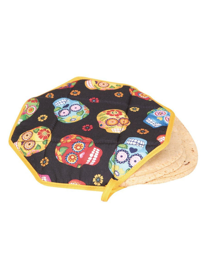 Day Of The Dead Apron, Tortilla Warmer or Oven Mitt - Tradicion Mexicana