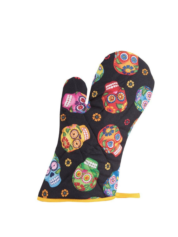 Day Of The Dead Apron, Tortilla Warmer or Oven Mitt - Tradicion Mexicana