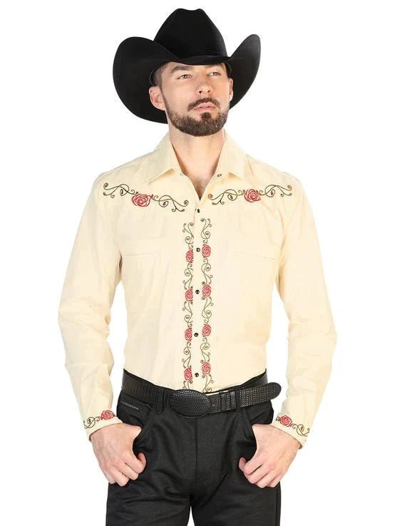 Embroidered Camisa Charra - Tradicion Mexicana