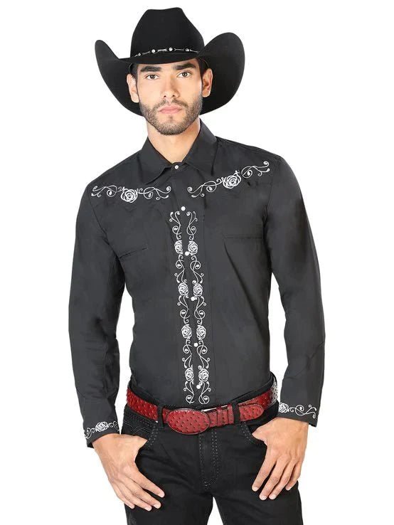 Embroidered Camisa Charra - Tradicion Mexicana