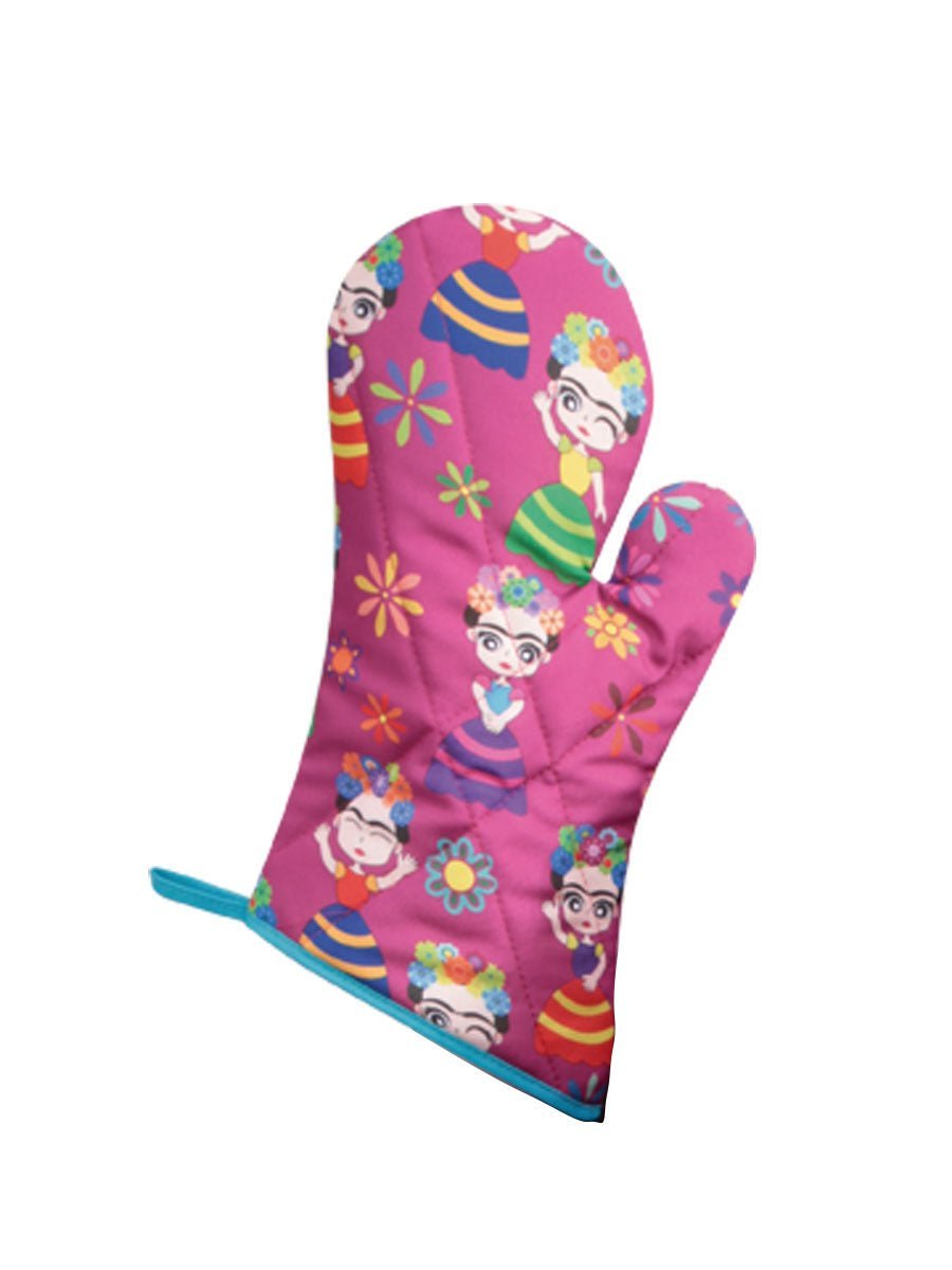 Frida Doll Apron, Tortilla Warmer or Oven Mitt - Tradicion Mexicana