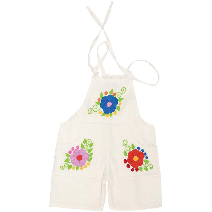 Girls Artesanal Jumpsuit Shorts - Juanita - Tradicion Mexicana