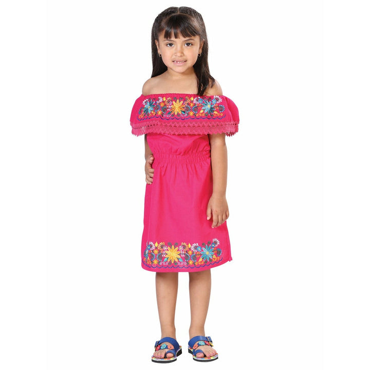 Girls Handmade Mexican Dress - Quetzali - Tradicion Mexicana