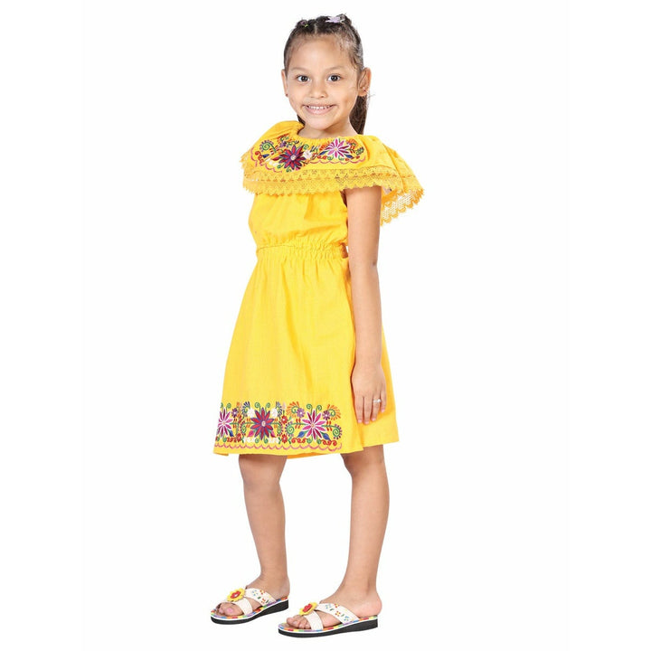 Girls Handmade Mexican Dress - Quetzali - Tradicion Mexicana